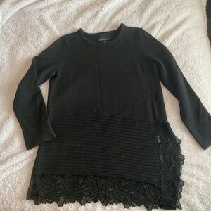 Longer black sweater